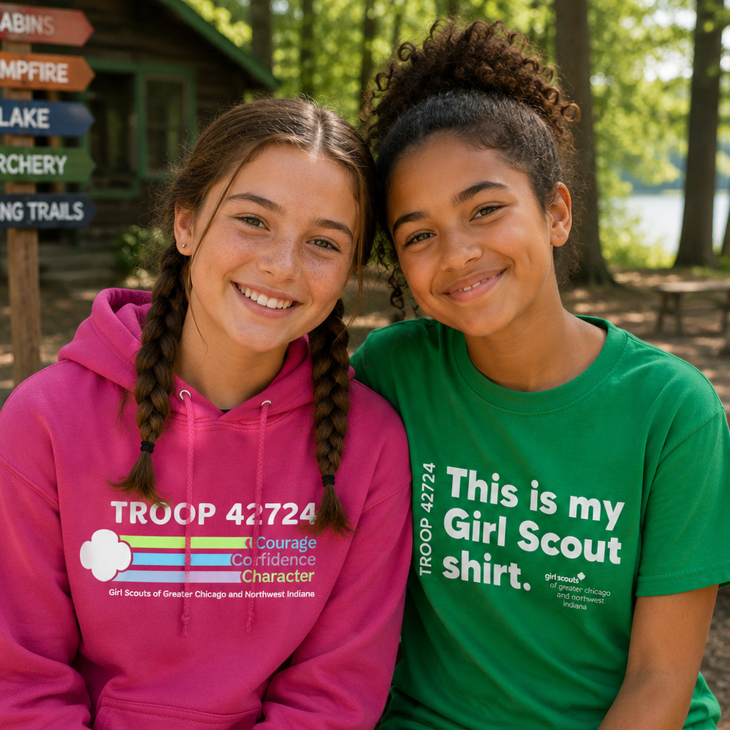 Customized GCNWI Girl Scout T-Shirt - Image 3